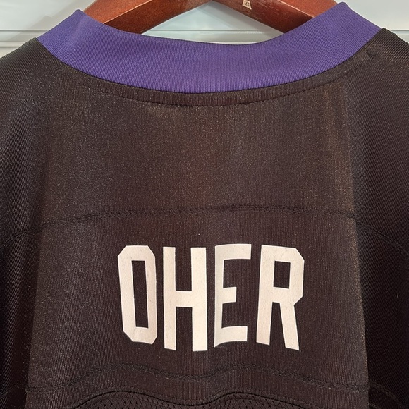 Reebok Baltimore Ravens Michael Oher #74 jersey in black, purple, white, & gold - Picture 7 of 16